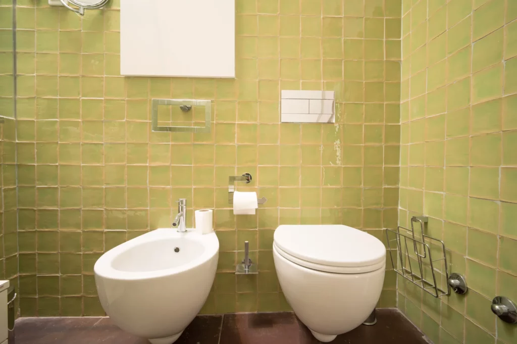 Baño verde de la villa Bom Sucesso Resort en Óbidos - Portugal