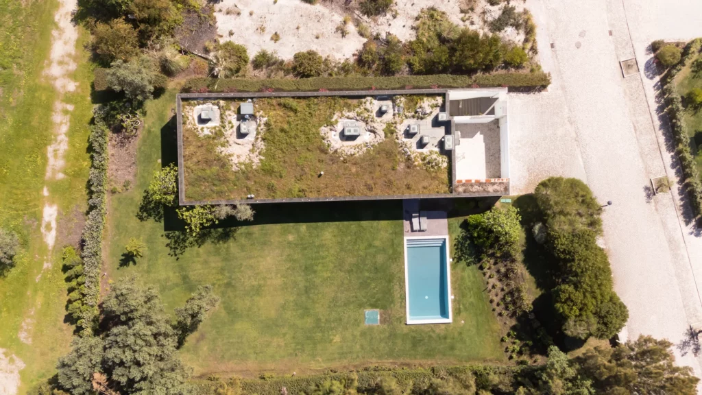 Vista desde el aire de la villa en Bom Sucesso Resort - Óbidos - Portugal