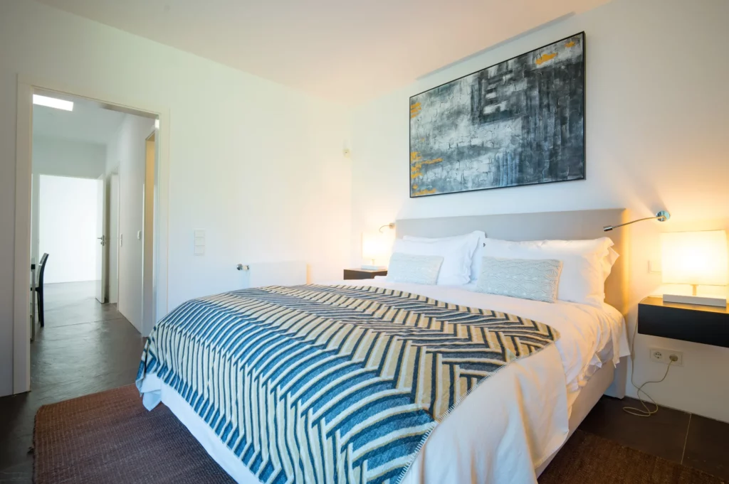 Suite azul de la villa Bom Sucesso en Óbidos Portugal