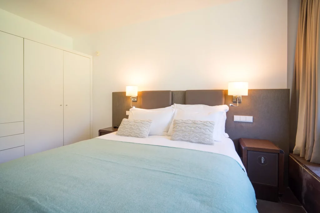 Suite verde de la villa Bom Sucesso en Óbidos Portugal